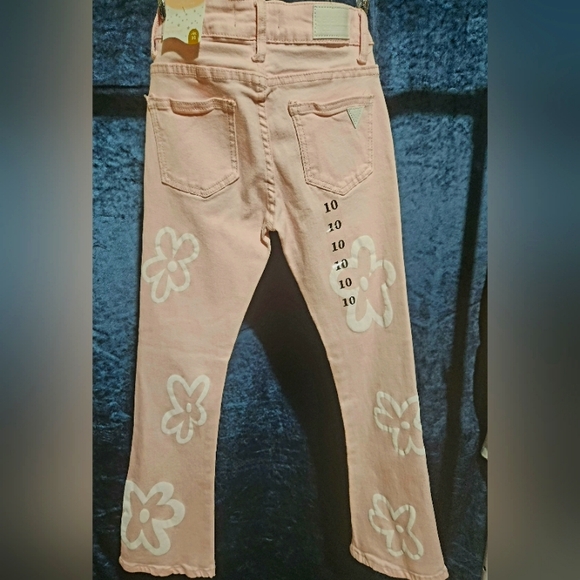 Pink ivy Celebrity Ace Stretchy Denium Flare Pink Girls Jeans Size 10. - Picture 2 of 6